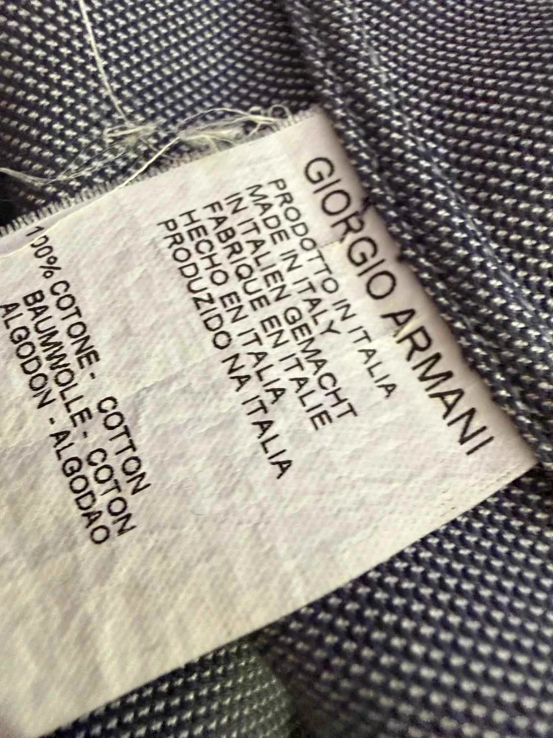 Herenshirt Giorgio Armani maat 42 zeer goede staat – photo 10
